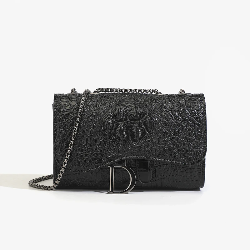 Women Bags Ysl - Fashion Ladies Croc Pattern Sequined Chain