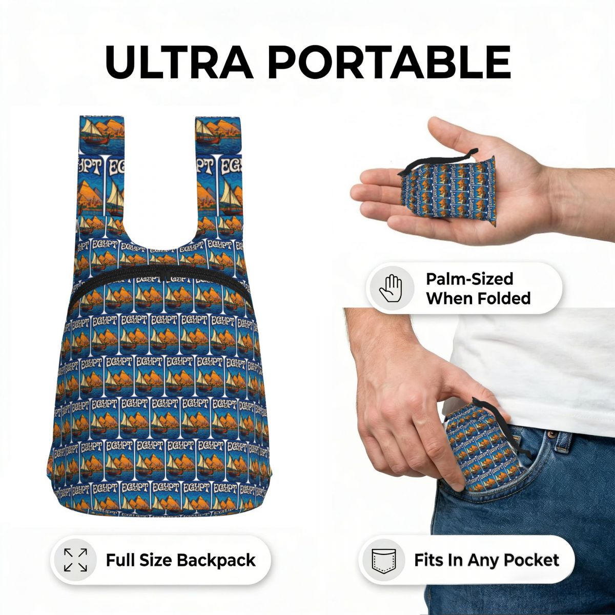 Egypt Piramids Retro Backpack  - Women Bags Egypt 评论和价格