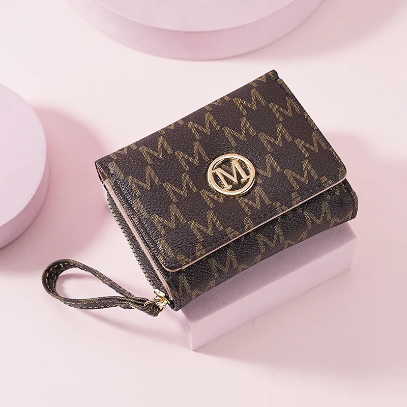 Threefold Zipper Wallet with L - Women Bags And Purses 评论和价格
