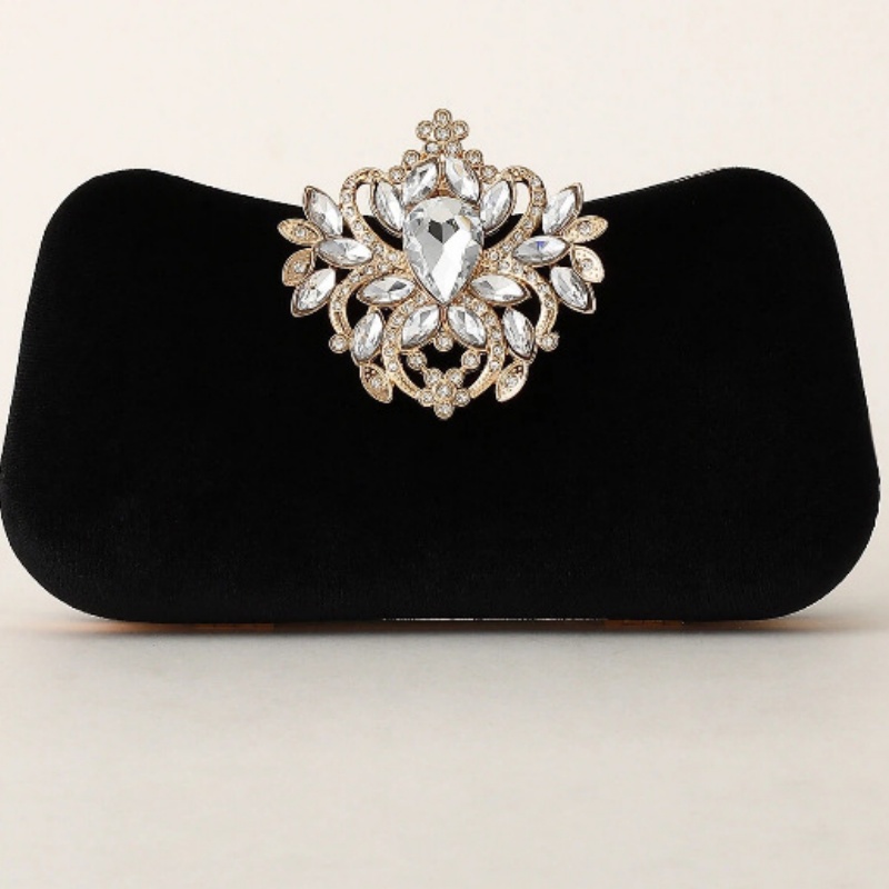 Dark Green Velvet Clutch Bag L - Clutch Bag Evening 评论和价格