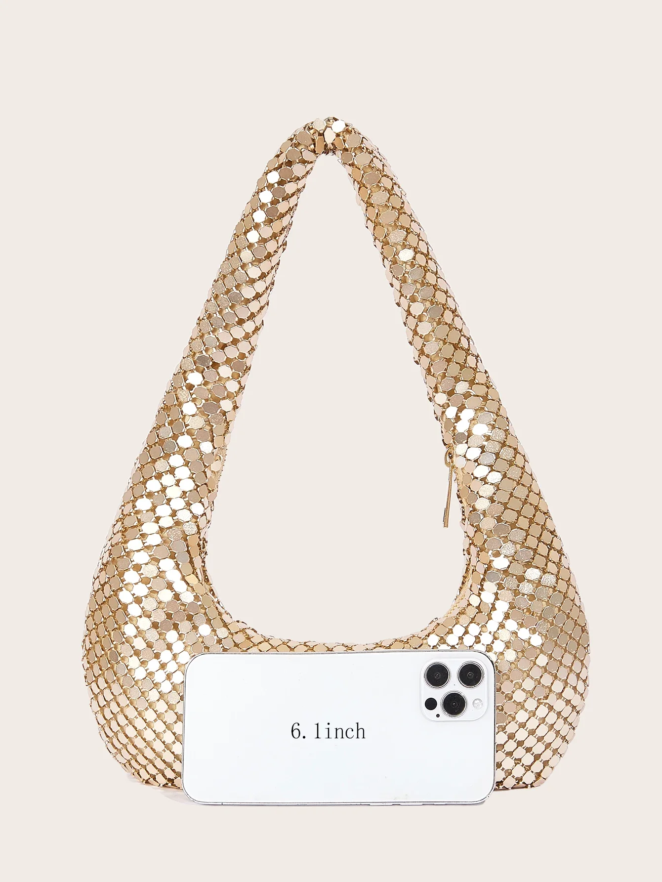 Ladies High-End Glittering Met - Clutch Bag Evening 评论和价格