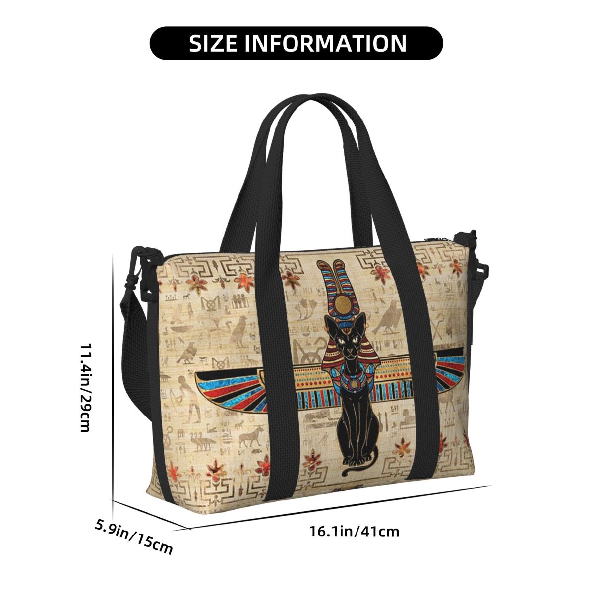 Egyptian Cat Egypt Hieroglyphi - Women Bags Egypt 评论和价格