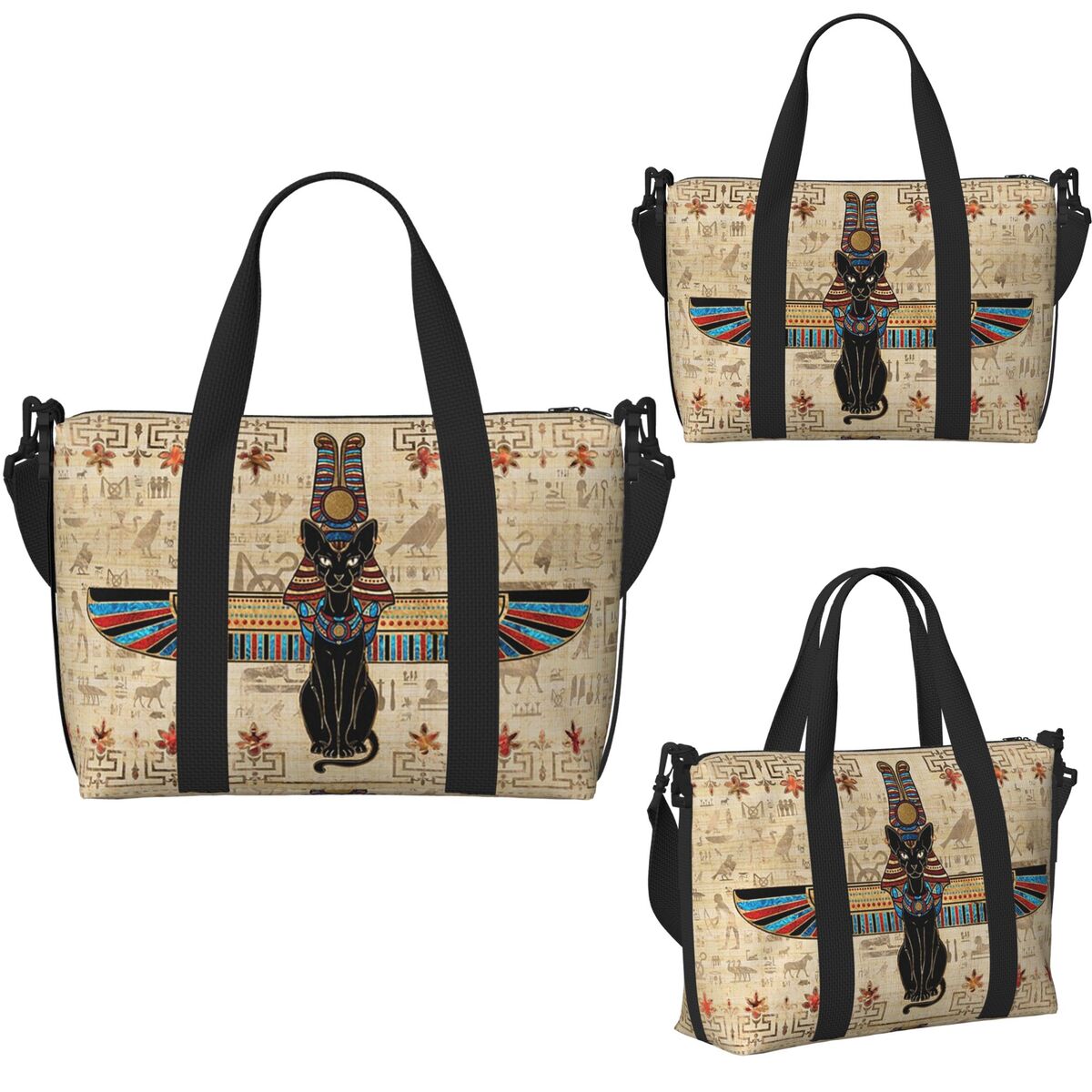 Egyptian Cat Egypt Hieroglyphi - Women Bags Egypt 评论和价格