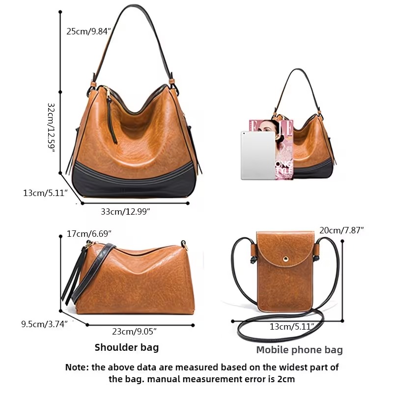 Women's Bag Set - 4-piece Set. - Phone Bag Crossbody 评论和价格