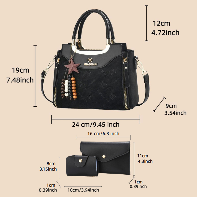Stylish women's handbag, solid - Women Bags Luxury 评论和价格