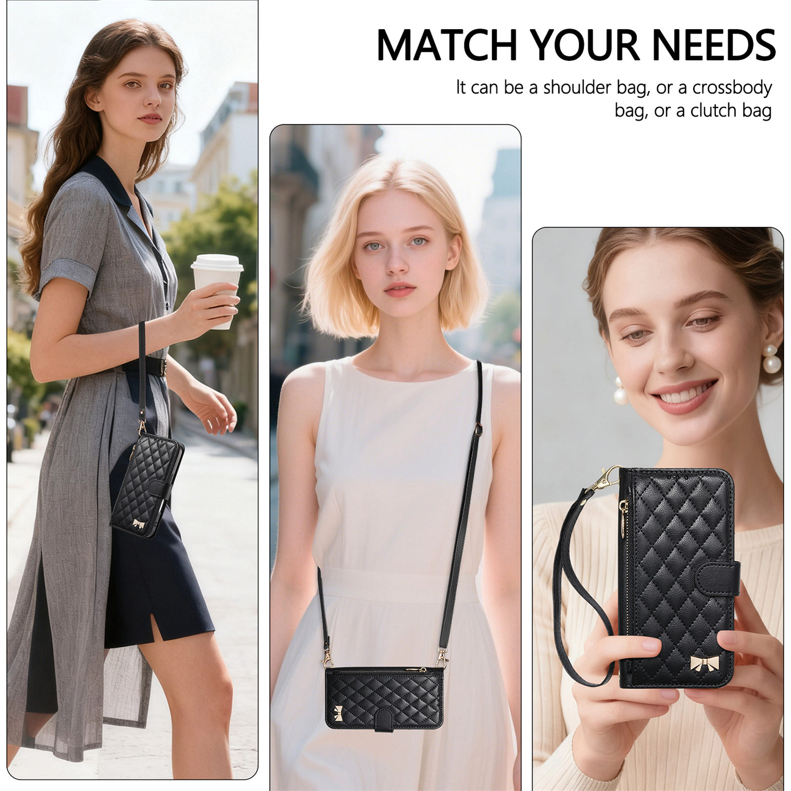 PU Leather Zipper Crossbody Wr - Phone Bag Crossbody 评论和价格