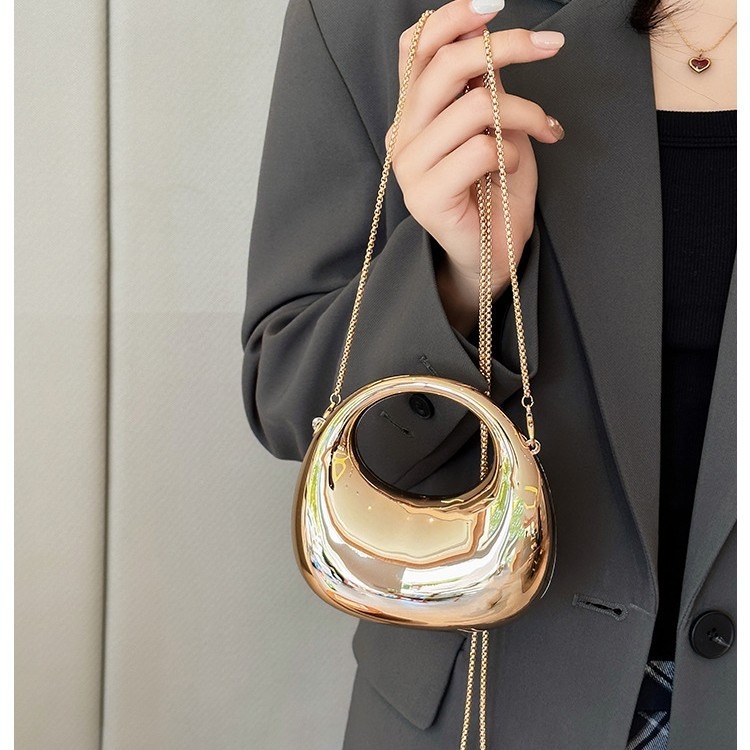 Mini Golden Evening Bag Purses - Clutch Bag Evening 评论和价格