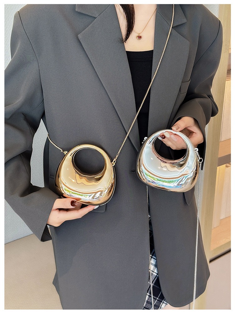 Mini Golden Evening Bag Purses - Clutch Bag Evening 评论和价格