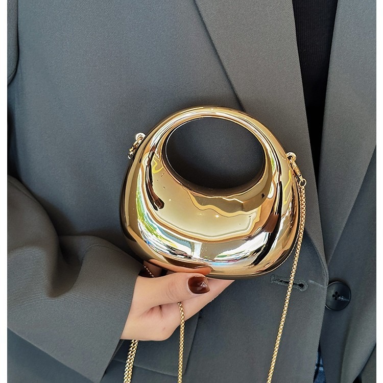 Mini Golden Evening Bag Purses - Clutch Bag Evening 评论和价格