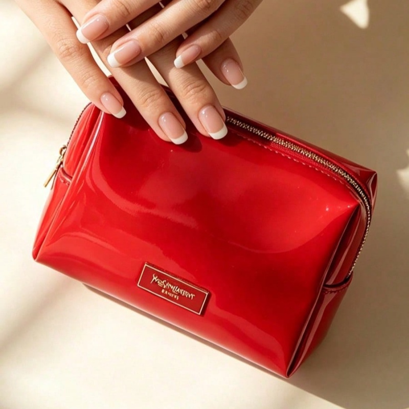 YSL BEAUTE Red Faux Leather Ma - Women Bags Ysl 评论和价格