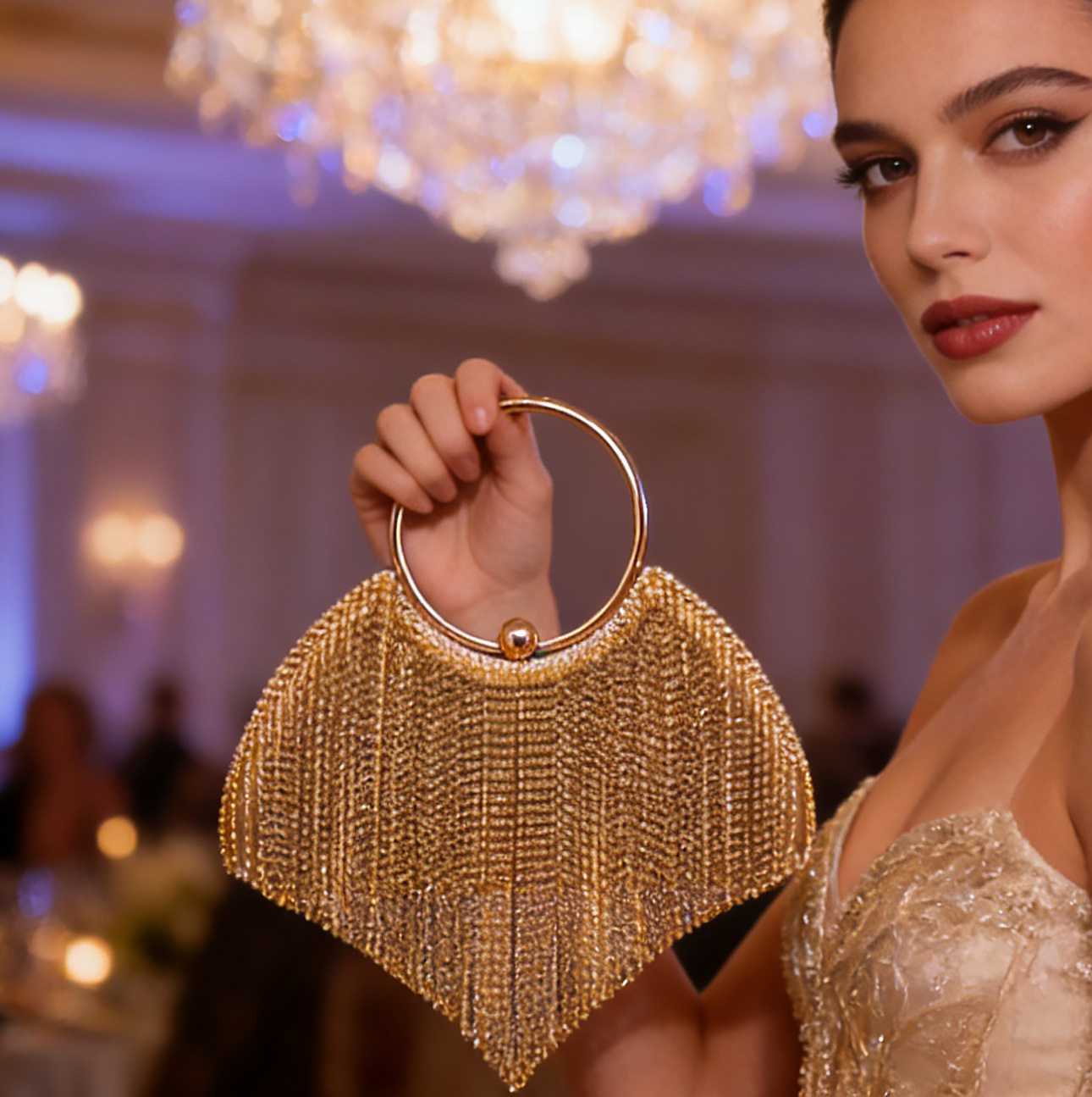 Luxury Glitter Women Clutch Ev - Clutch Bag Evening 评论和价格