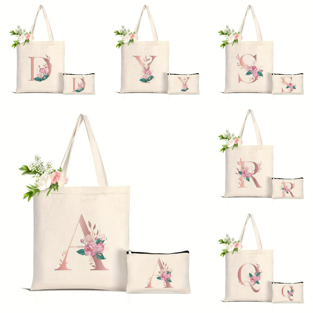 1pc Floral Love Letter Print T - Women'S Yoga Bags 评论和价格