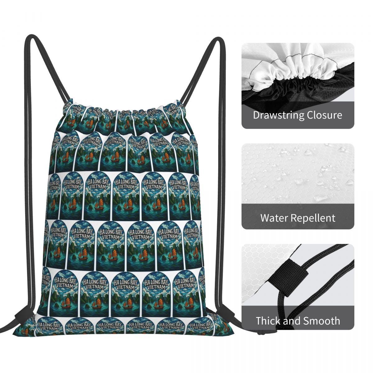 Ha Long Bay Vietnam Stained Gl - Women Bags Vietnam 评论和价格
