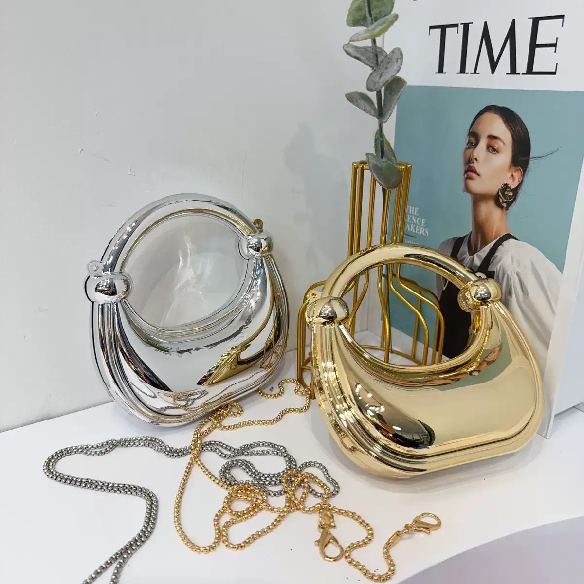 Mini Golden Evening Bag Purses - Clutch Bag Evening 评论和价格