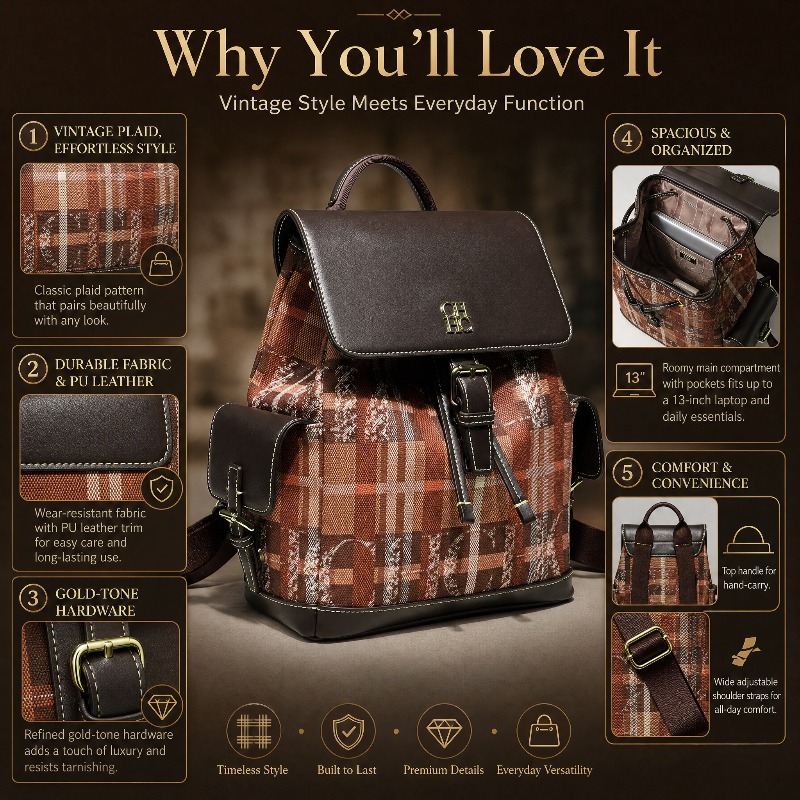 CHHC Fashion Color Block Backp - Women Bags Luxury 评论和价格