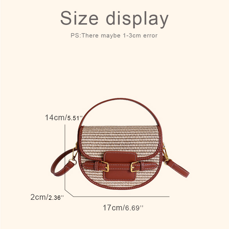 England Style Mini Straw Saddl - Women Bags Luxury 评论和价格