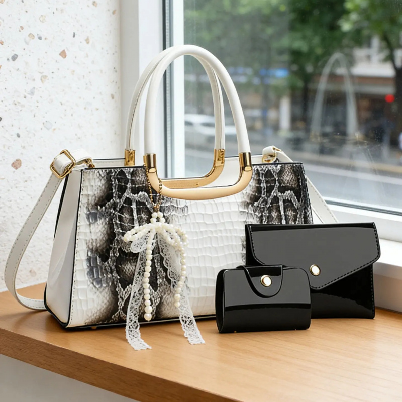 Women's Handbag Set, Crocodile - Clutch Bag Evening 评论和价格