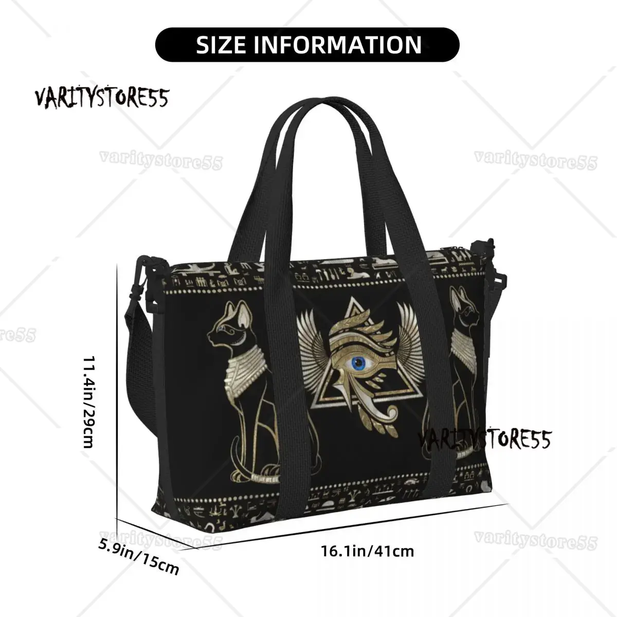 Custom Egyptian Cats And Eye O - Women Bags Egypt 评论和价格